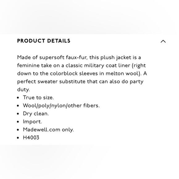 Madewell Brown Beige Colorblock Faux Mink Fur Long Length Ribbon Tie Jacket - Picture 15 of 16